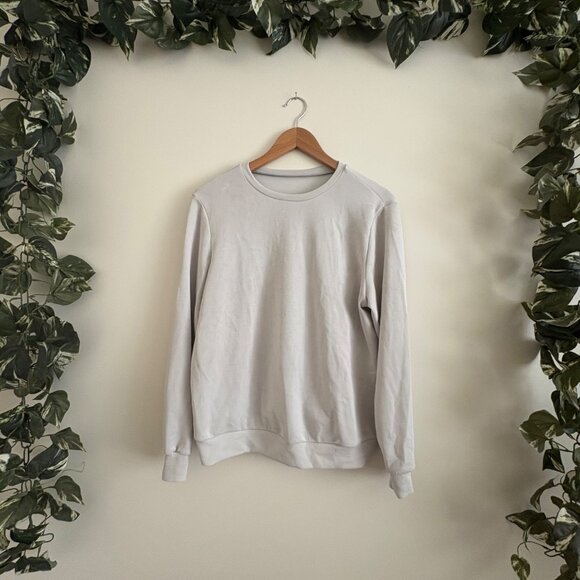 Shein Athletic Cloud Crewneck Pullover Sweatshirt Grey Women’s Size S - Picture 1 of 10